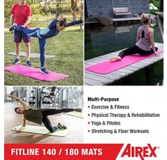 AIREX Fitline 피트니스 매트, 180, 차콜