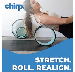 요가 및 홈 체육관용 Chirp Stretch 두꺼운 운동 매트, 필라테스 운동용 대형 미끄럼 방지 피트니스 매트, 질감이 있는 스트레칭 매트, 웨이트 트레이닝용 바닥 보호 - 72