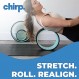 요가 및 홈 체육관용 Chirp Stretch 두꺼운 운동 매트, 필라테스 운동용 대형 미끄럼 방지 피트니스 매트, 질감이 있는 스트레칭 매트, 웨이트 트레이닝용 바닥 보호 - 72" x 26.8" - 검정색