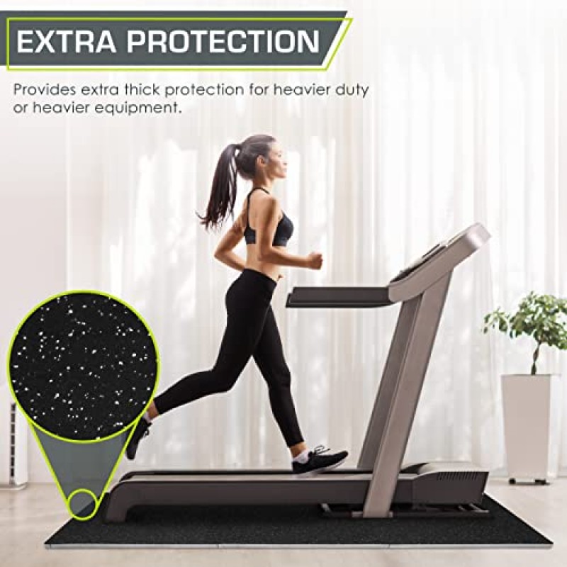 ProsourceFit 고무 탑 운동 퍼즐 매트 ½ 및 3/4인치, 홈 체육관용 EVA 폼 연동 타일 장비 및 운동용 보호 바닥재