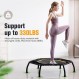 Zupapa Silent Mini Fitness Trampoline – 성인용 실내 리바운더 – 최고의 도시 심장 강화 피트니스 운동 트레이너 – 최대 제한 330lbs