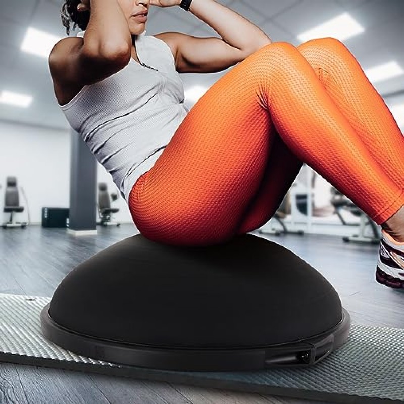 Bosu Pro 다기능 홈 체육관 전신 균형 근력 트레이너 볼 장비(가이드 운동 및 펌프 포함)