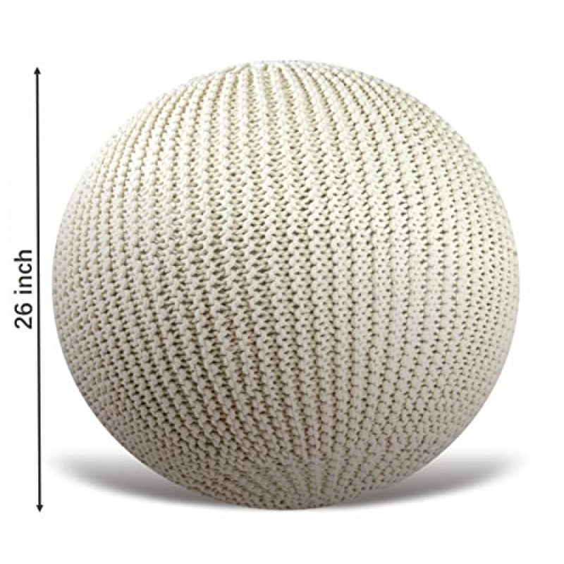 ART 솔방울 요가볼 크로셰 의자 커버, 운동볼 크로셰 커버 - 55cm 및 65cm용 탄생 볼, 안정성 볼, 피트니스 볼, 밸런스 볼, 운동 볼 커버, 사무실 의자용 수제 크로셰 커버