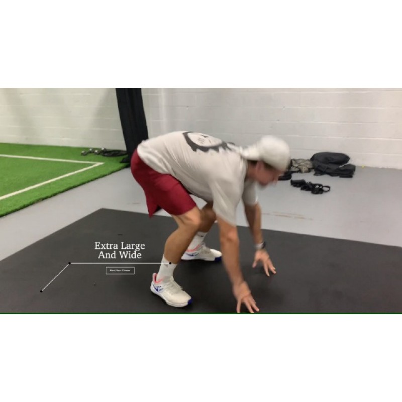 홈 운동을 위한 초대형 운동 매트 96 x 54인치, 홈 체육관 바닥재를 위한 운동 매트, 두꺼운 울트라 내구성 유산소 매트, 모든 강렬한 피트니스에 이상적 - 신발 친화적, 친환경
