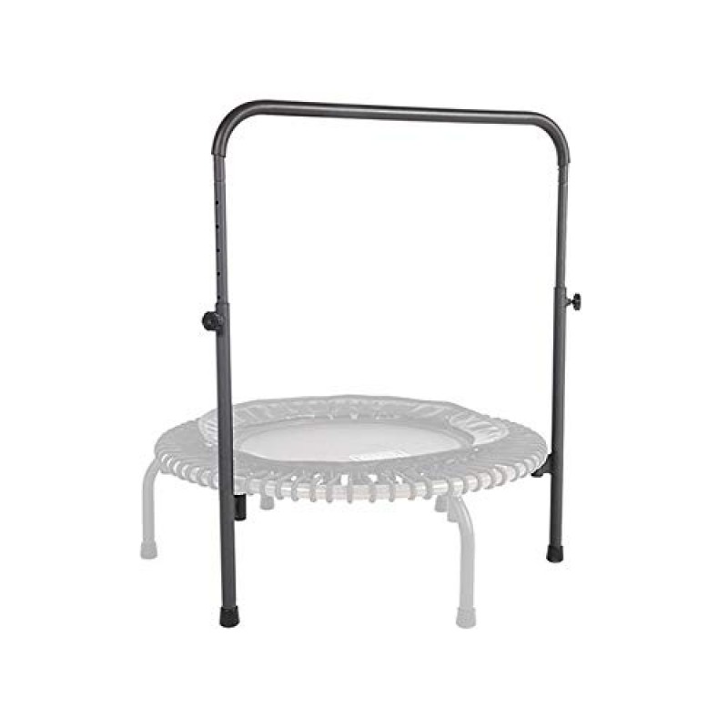 JumpSport 350 PRO 실내 고강도 경량 39인치 피트니스 트램펄린(핸들 바 액세서리 포함), 블랙
