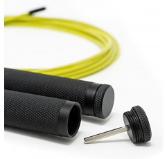 Crosstraining, Boxing 및 Fitness Fire 2.0용 Velites Ballasted Jump Rope - 더블 점프에 적합 | 알루미늄 스피드 로프(밸러스트는 포함되어 있지 않음)
