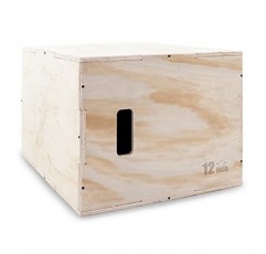 ProsourceFit 3-in-1 Wood파워 그립 미끄럼 방지 플라이오메트릭 점프 박스 크로스 트레이닝, 민첩성 및 플라이오 트레이닝용