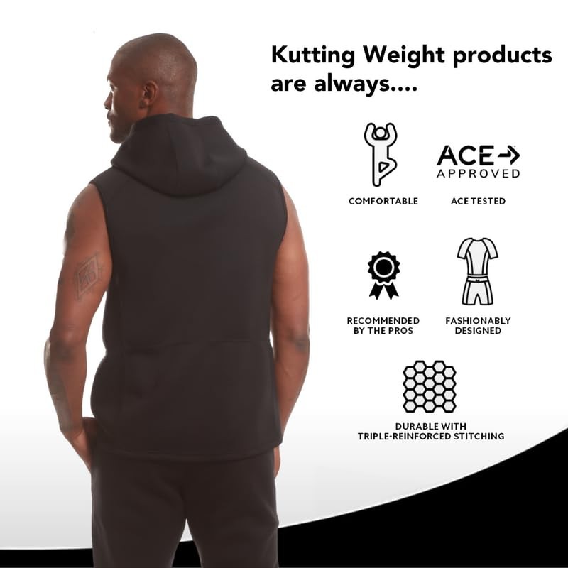 Kutting Weight - SweatTech 네오프렌 사우나 후드티 또는 재킷 - 운동 장비 - 열 트레이닝 강화 - 운동 극대화