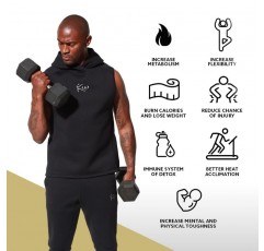 Kutting Weight - SweatTech 네오프렌 사우나 후드티 또는 재킷 - 운동 장비 - 열 트레이닝 강화 - 운동 극대화