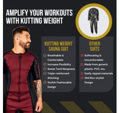 Kutting Weight - SweatTech 네오프렌 반소매 슈트 - 운동 트레이닝 슈트 - 열 트레이닝 강화 - 운동 극대화