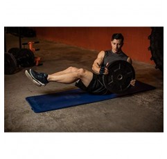 Harbinger 골이 있는 Durafoam 운동 매트 5/8인치, 파란색
