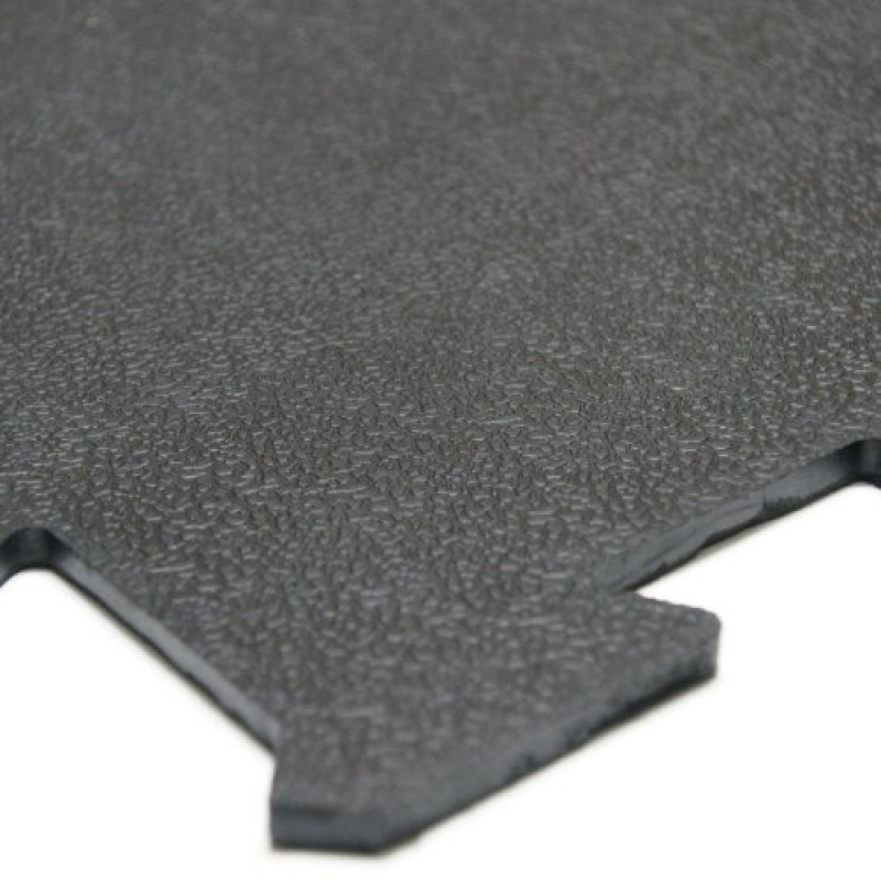 Rubber-Cal Armor Lock 연동 고무 매트(4팩), 검정색, 3/8 x 24 x 24인치, 모델: 03-212-WBK-4