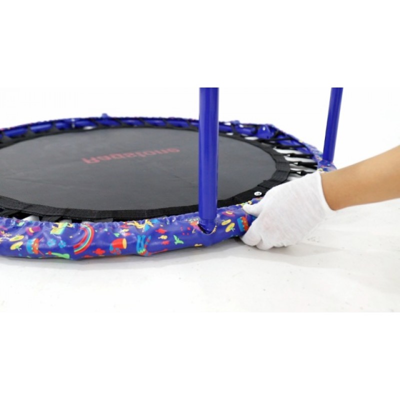 Ragstone Kids Trampoline 36인치, 접이식 번지 리바운더가 있는 어린이를 위한 미니 트램펄린 조절 가능한 난간 및 안전 패딩 커버가 있는 유아용 미니 트램펄린 유아 소년 소녀용 실내 실외 사용