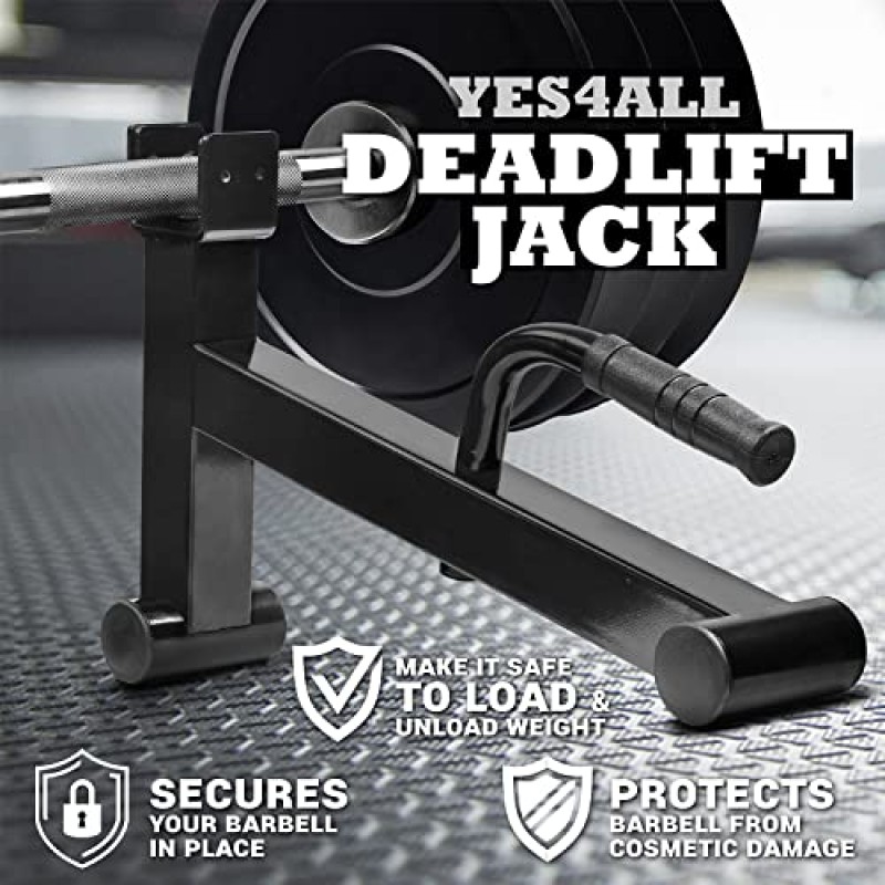 Yes4All 데드리프트 잭/바벨 스탠드 600lb / 코르크 스쿼트 웨지 블록/스쿼트 웨지 블록