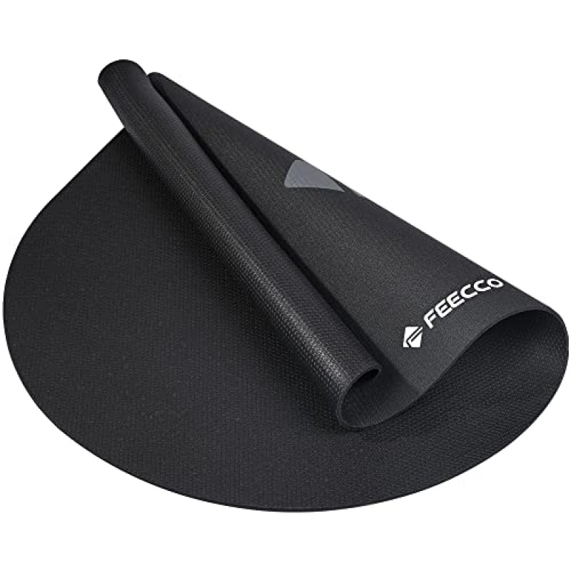 FEECCO 가중 줄넘기 세트, 1/2파운드 및 1.3파운드 로프, 54'x36' 줄넘기 매트, 운동용 가중 줄넘기 포함
