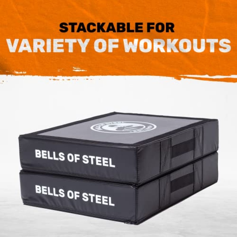 Bells of Steel 데드리프트 크래시 패드 - 상업용 및 홈 체육관 데드리프트 플랫폼 - 역도 드롭 패드, 체육관 바닥 보호용 소음 감소 바벨 폼 밸런스 패드 - 크래시 패드 1쌍