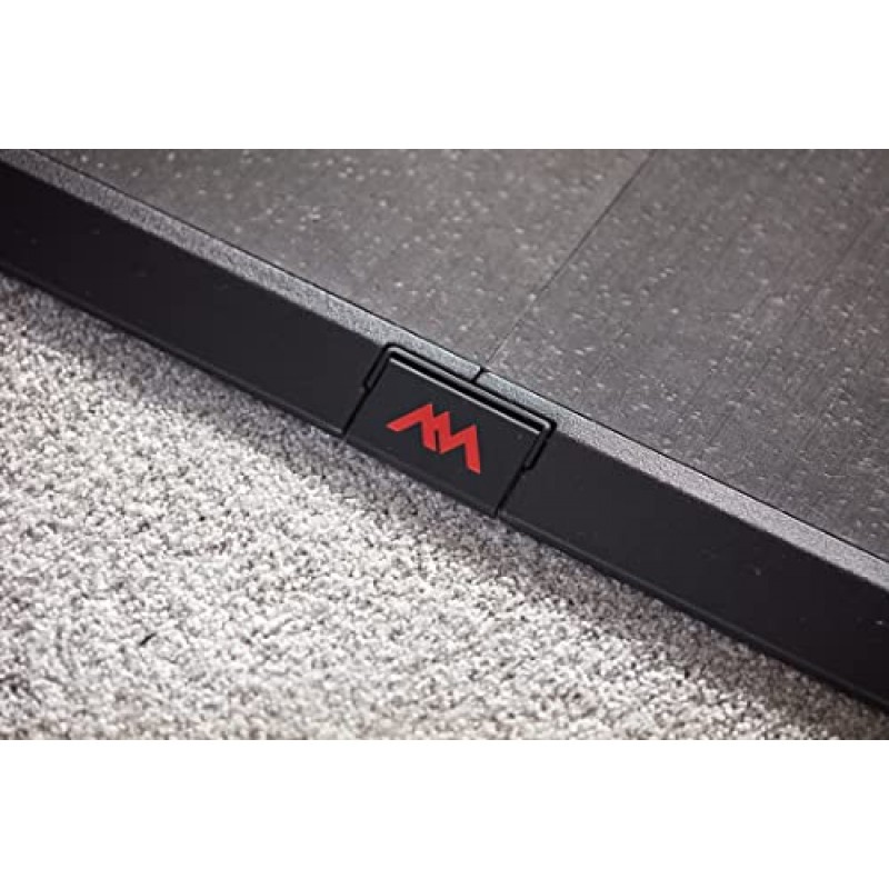 카펫, 단단한 바닥 및 콘크리트용 Anji MTX 운동 플랫폼 매트, 6 x 8피트, 직사각형, 검정색