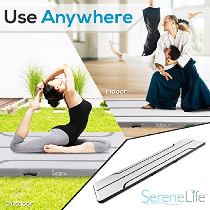 SereneLife 체조 풍선 공기 텀블링 매트