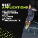 Rage Fitness Steel PlyoBox12-18-24-30인치 민첩성, 체력 및 컨디셔닝 근력 훈련을 위한 높은 미끄럼 방지 플라이오메트릭 점프박스(개별 판매)가정 및 체육관용 플라이오메트릭 플랫폼 스텝 업 박스 점프