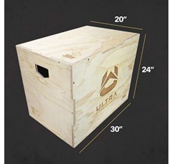 점프, MMA 훈련을 위한 울트라 피트니스 기어 3 in 1 Wood Plyo Box. 플라이오메트릭.