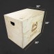 점프, MMA 훈련을 위한 울트라 피트니스 기어 3 in 1 Wood Plyo Box. 플라이오메트릭.