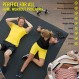ActiveGear 대형 운동 매트 8 x 6피트 7mm 두께 홈 체육관 바닥재용 프리미엄 울트라 내구성 미끄럼 방지 고무 운동 매트 | 유산소 운동, 피트니스, Plyo에 적합 | 보너스 줄넘기 및 보관 가방 포함