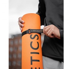 RUSH ATHLETICS IGNITE 프리미엄 점프 로프 피트니스 매트 - 118cm x 118cm 8mm 두께, 고밀도 미끄럼 방지, 가정용 운동 매트 - 유산소 운동, 요가 매트