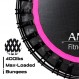 AMAKUZ 성인 피트니스용 미니 트램펄린, 성인 운동용 리바운더 트램펄린, 성인 실내용 운동 트램펄린, 확장 매트가 있는 소형 리바운더