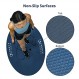 Launch Fitness 52"x32" 미끄럼 방지 줄넘기 매트 실내 옥외, 두꺼운 운동 매트, 크로스로프용 충격 흡수 줄넘기 매트, 운동 매트, 내구성 있는 줄넘기 패드, 디자인이 두꺼운 원형 운동 매트