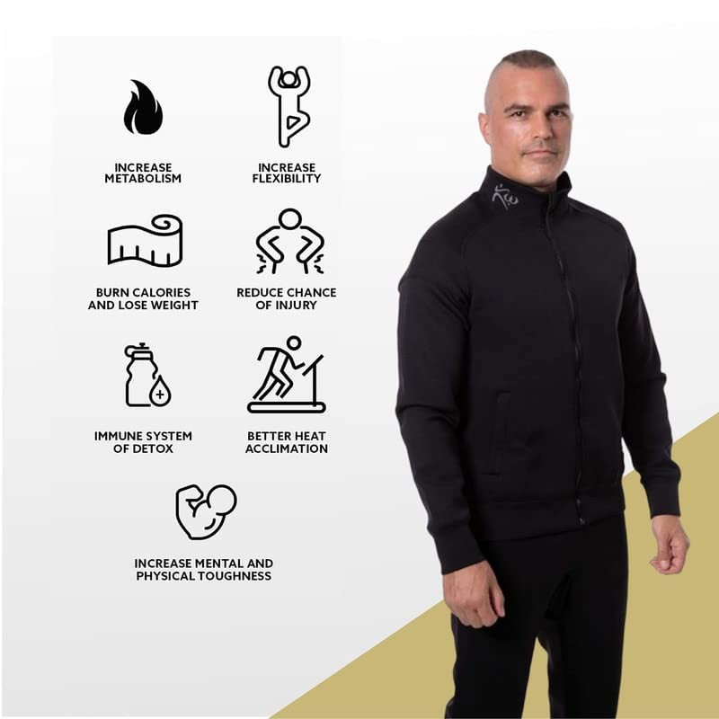 Kutting Weight - SweatTech 네오프렌 사우나 후드티 또는 재킷 - 운동 장비 - 열 트레이닝 강화 - 운동 극대화