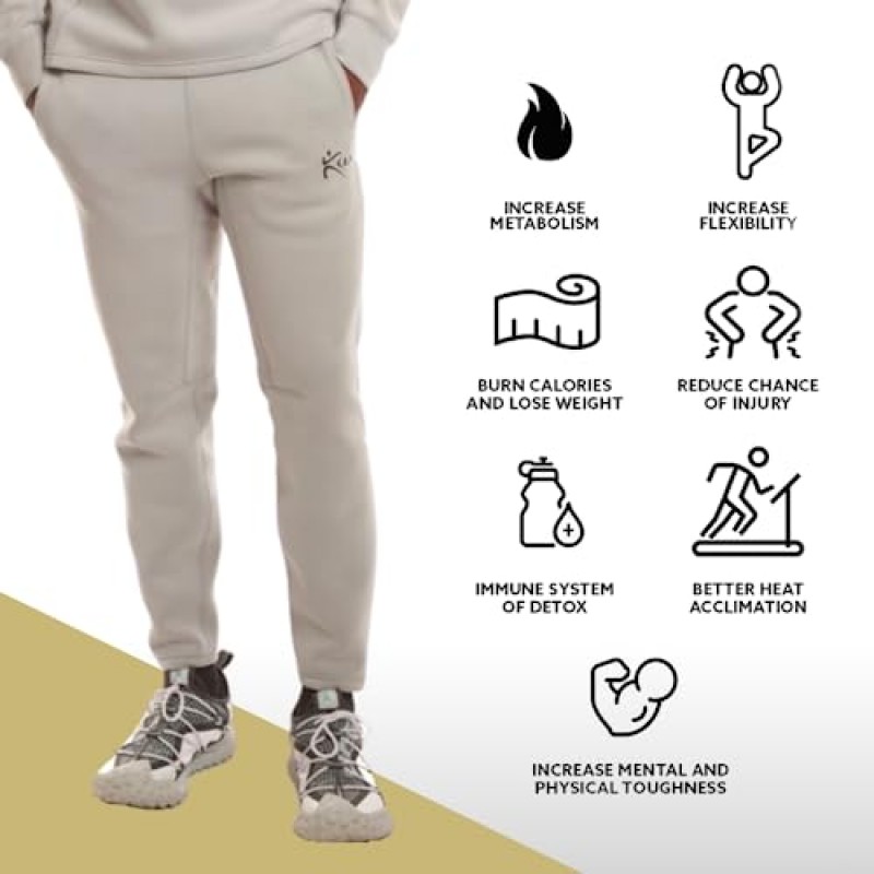 Kutting Weight - SweatTech 네오프렌 사우나 조거 - 운동 트레이닝 조거 - 열 트레이닝 강화 - 운동 극대화