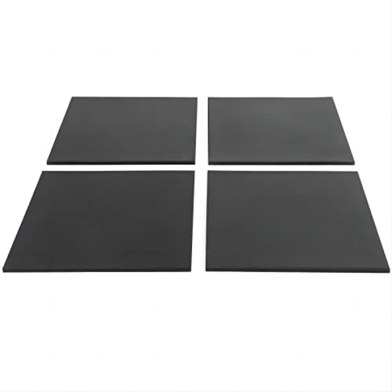 KYLINFIT 0.60인치 두꺼운 고강도 운동 장비 체육관 또는 차고 체육관용 고무 매트 체육관 바닥재, 4팩 19.67