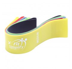 Fit Simplify 저항 루프 운동 밴드(사용 설명서 및 휴대용 가방 포함), 5개 세트