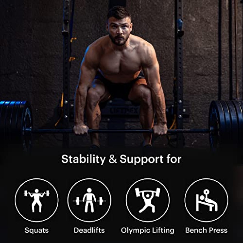 ARMOURS FIT 빠른 잠금 역도 벨트 - 남성 및 여성용 체육관 벨트, 근력 훈련을 위한 100% 나일론으로 제작된 내구성 있는 운동 벨트 - 올림픽 리프팅을 위한 파워리프팅 벨트가 있는 지속적인 피트니스 장비 - 멀티 컬러