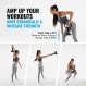 NewMe Fitness 근력 훈련을 위한 조절 가능한 케틀벨 손잡이 웨이트 플레이트용 케틀벨 - 가정 또는 체육관 운동 - 편안하고 미끄러지지 않는 그립을 위한 인체공학적 디자인