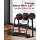 Trakmaxi 조정 가능한 덤벨 세트 20LB/55LB/70LBS 프리 웨이트 덤벨, 4 in 1 웨이트 세트, 덤벨, 바벨, Kettlebell, 푸시 업, 남성 여성용 홈 체육관 피트니스 운동 장비