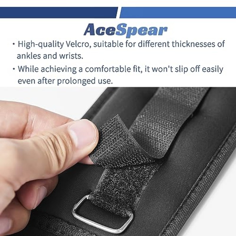 남성 여성 손목 무게를 위한 AceSpear 발목 무게 2 * 1lb 2lbs 3lbs 4lbs 5lbs 6lbs 다리 무게 샌드백 어린이 팔 손 무게 피트니스 걷기 달리기 체육관