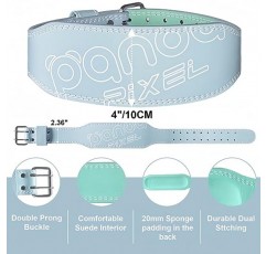 역도 벨트, 여성용 픽셀 팬더 가죽 체육관 벨트, 여성용 피트니스 스쿼트 데드리프트 헤비 듀티 크로스 트레이닝 체육관 파워리프팅 운동을 위한 4인치 패딩 요추 지지대