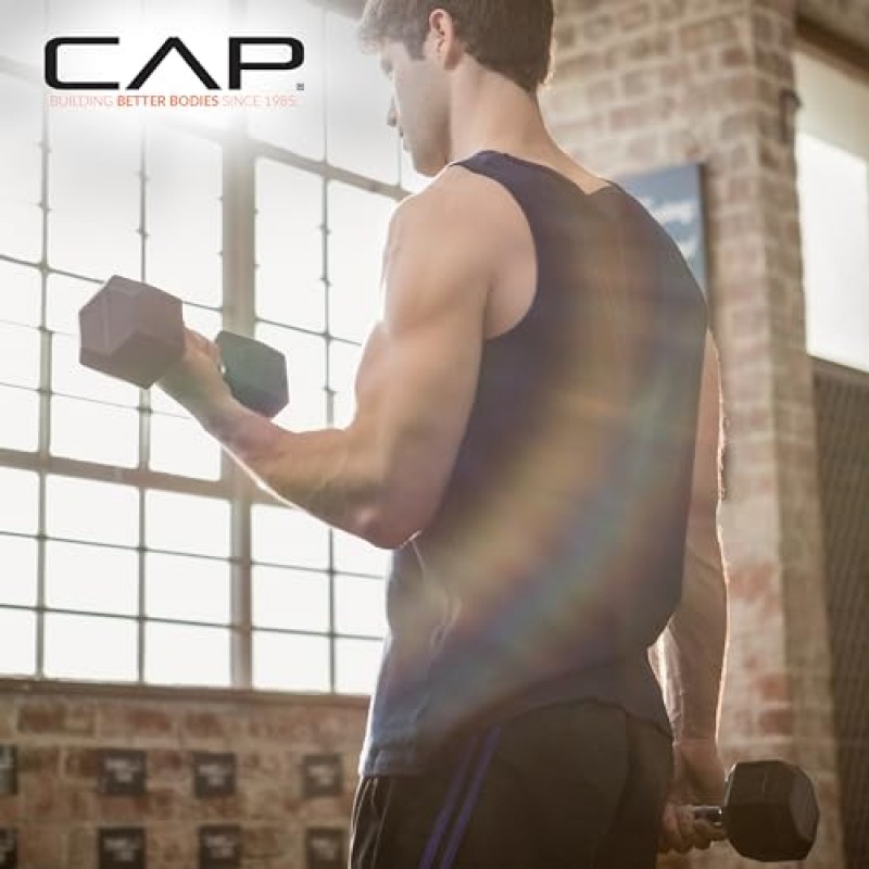 CAP 바벨 코팅 덤벨 웨이트 | 다중 핸들 옵션