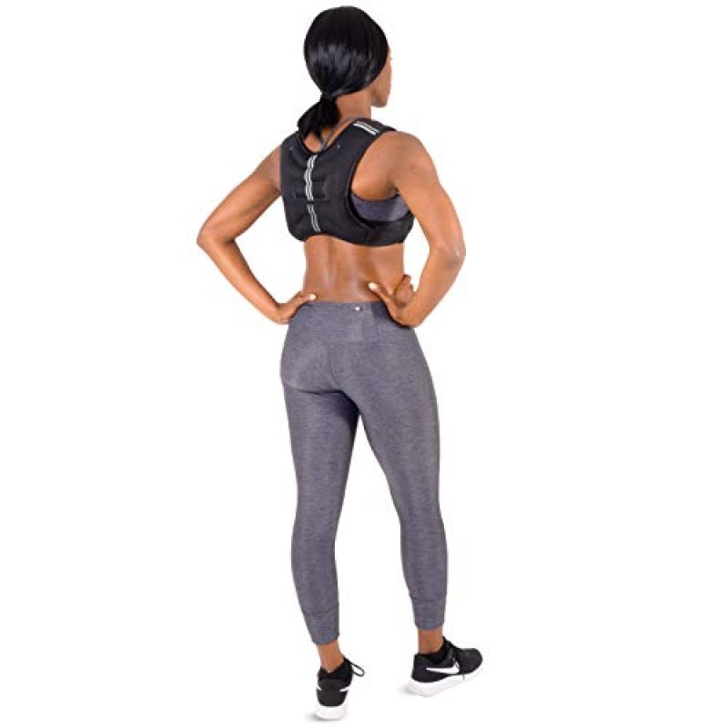역도, 달리기 및 피트니스 체중 운동을 위한 ProsourceFit 운동 가중 훈련 조끼; 남성 및 여성 - 6lb, 8lb, 10lb, 12lb, 20lb.