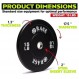 RAGE Fitness 올림픽 범퍼 플레이트(10lb, 15lb, 25lb, 35lb, 45lb - 개별 판매), 강철 인서트가 포함된 고무 포뮬러, 근력 운동, 벤치 프레스, 스쿼트, 파워리프팅, 웨이트 트레이닝, 홈 체육관