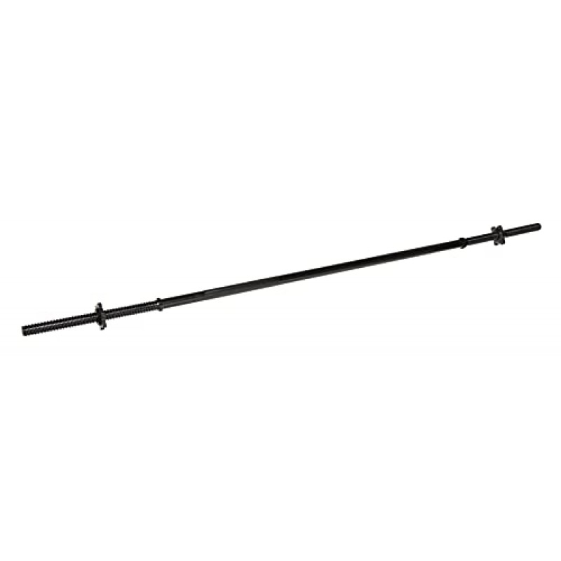 스타 잠금 장치가 있는 5FT 표준 바벨, 45파운드 세트(35파운드 플레이트 + 10파운드 바벨), 여러 패키지를 포함한 시그니처 피트니스 주철 표준 웨이트 플레이트