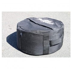 Ludus Imperium 라운드 피트니스 샌드백 150/100/50 LB 손잡이 2개 - 훈련, 피트니스, 교차 훈련 및 운동, 운동, 샌드백 웨이트용 고강도 운동 샌드백