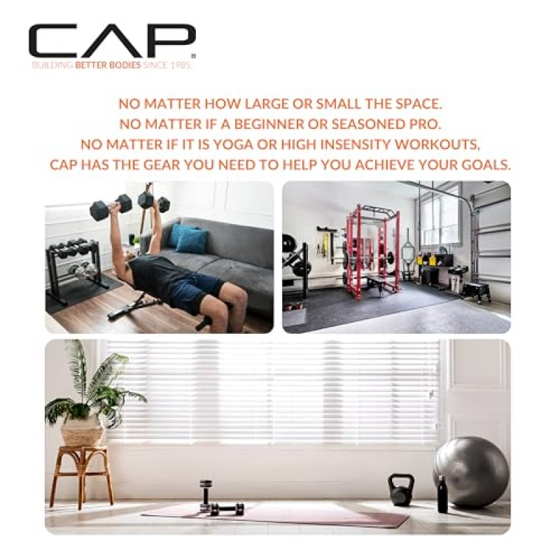 CAP 바벨 코팅 덤벨 웨이트 | 다중 핸들 옵션