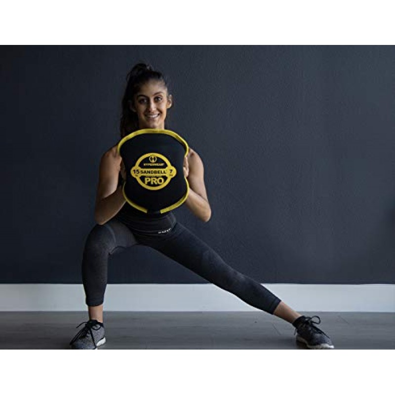 Hyperwear SandBell PRO Workout Sandbag Kettlebell 사전 충전된 크기 6-70lbs 배송