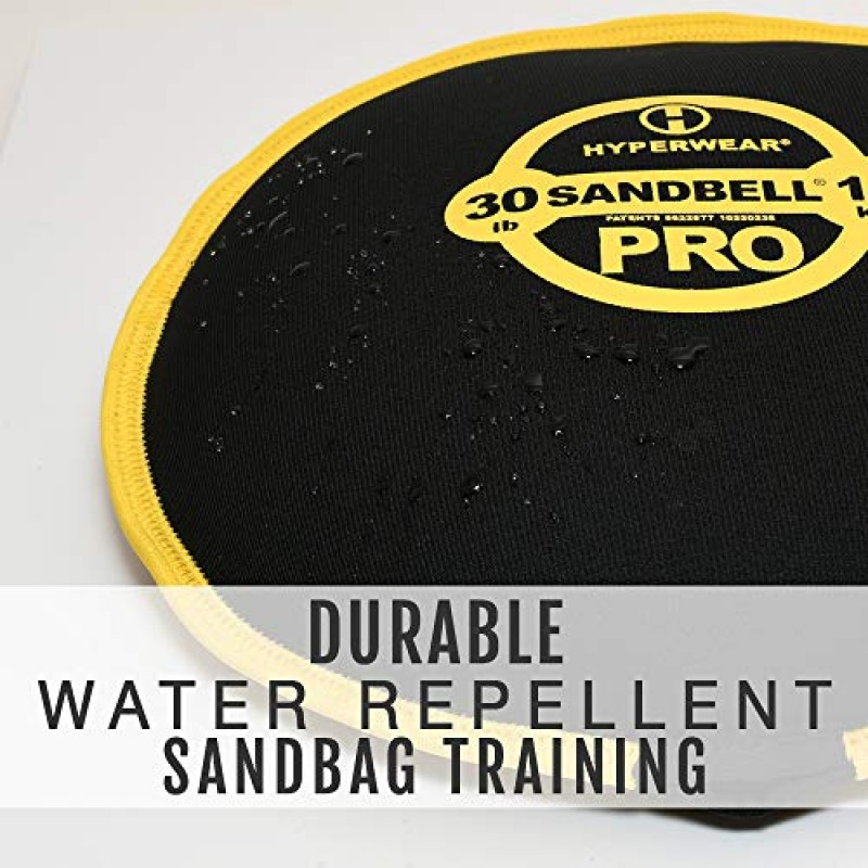Hyperwear SandBell PRO Workout Sandbag Kettlebell 사전 충전된 크기 6-70lbs 배송