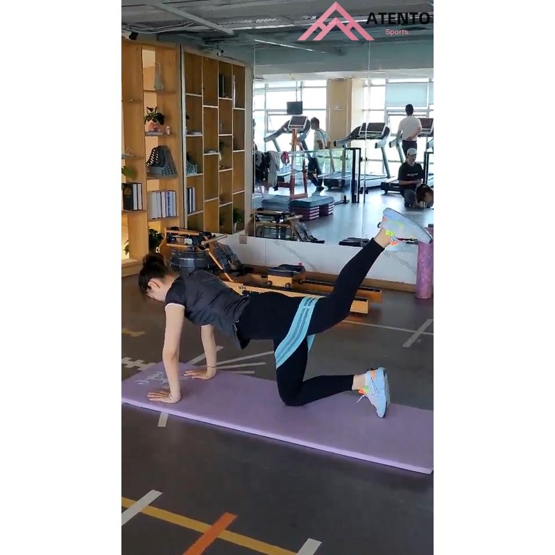 스쿼트, 힙 스러스트, 런지, 레그 데이용 역도 벨트가 포함된 ATENTO 10개 바벨 패드 세트, 표준 올림픽 바 및 스미스 머신에 적합, 프리미엄 3레벨 엉덩이 저항 밴드, 체육관 발목 안전 스트랩 2개, 리프팅 스트랩 2개, 바벨 패드, 운반 가방