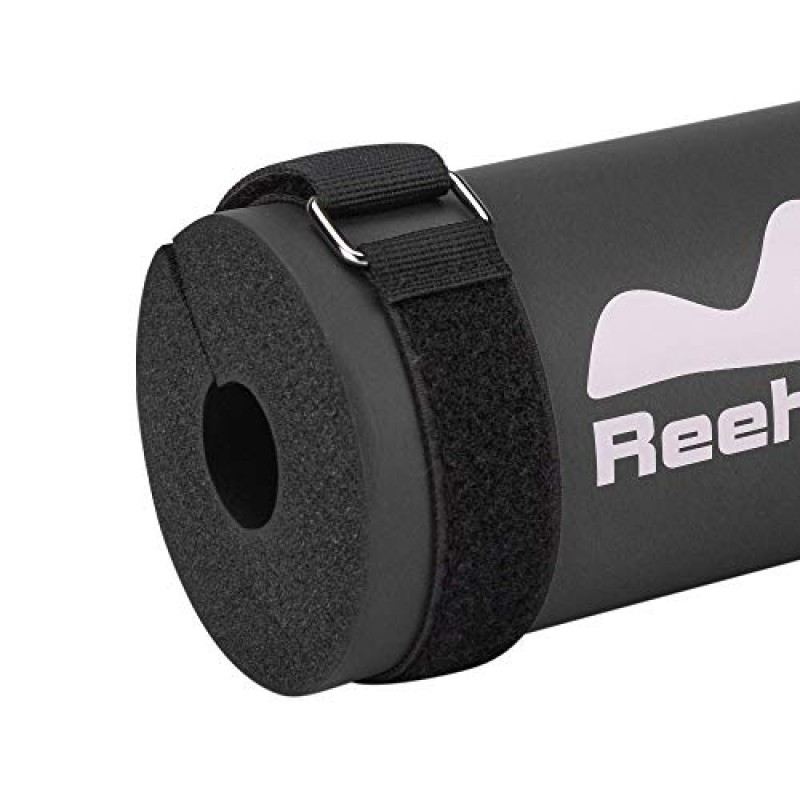 스쿼트, 런지 및 엉덩이 밀어내기용 REEHUT 스쿼트 패드 바벨 패드 - 훈련 중 목과 어깨에 편안함을 주는 폼 스폰지 패드 - 표준 및 올림픽 바에 완벽하게 맞습니다. 검정색