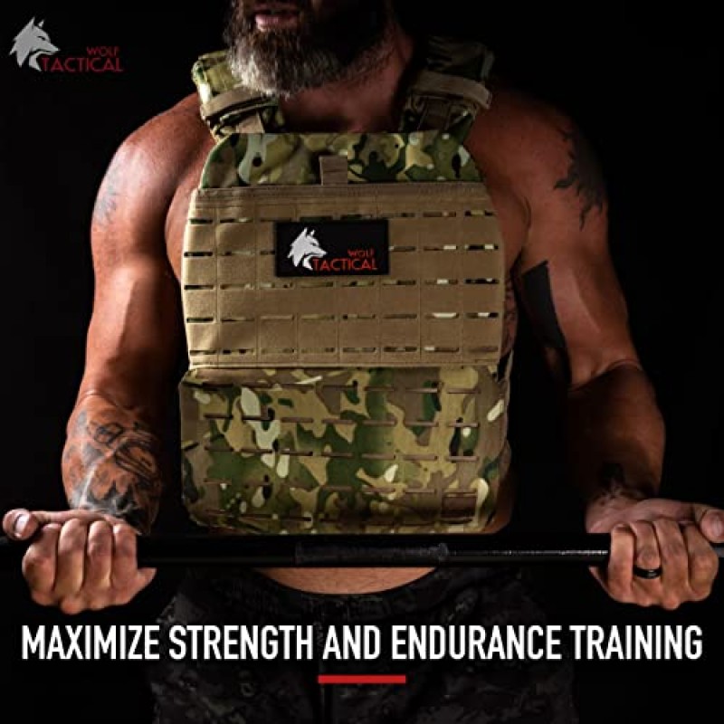 WOLF TACTICAL 곡선형 웨이트 조끼 플레이트 - 5.75/8.75/14.5LB 쌍 - 윤곽이 잡힌 인체공학적 핏 - WOD, 근력 훈련, 달리기, 고강도 운동
