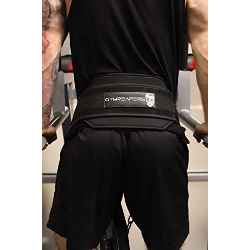 역도, 풀업, 딥용 체인이 있는 Gymreapers 딥 벨트 - 추가 웨이트 트레이닝을 위한 견고한 스틸 체인